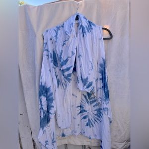 Vintage Tie-dye Shawl
